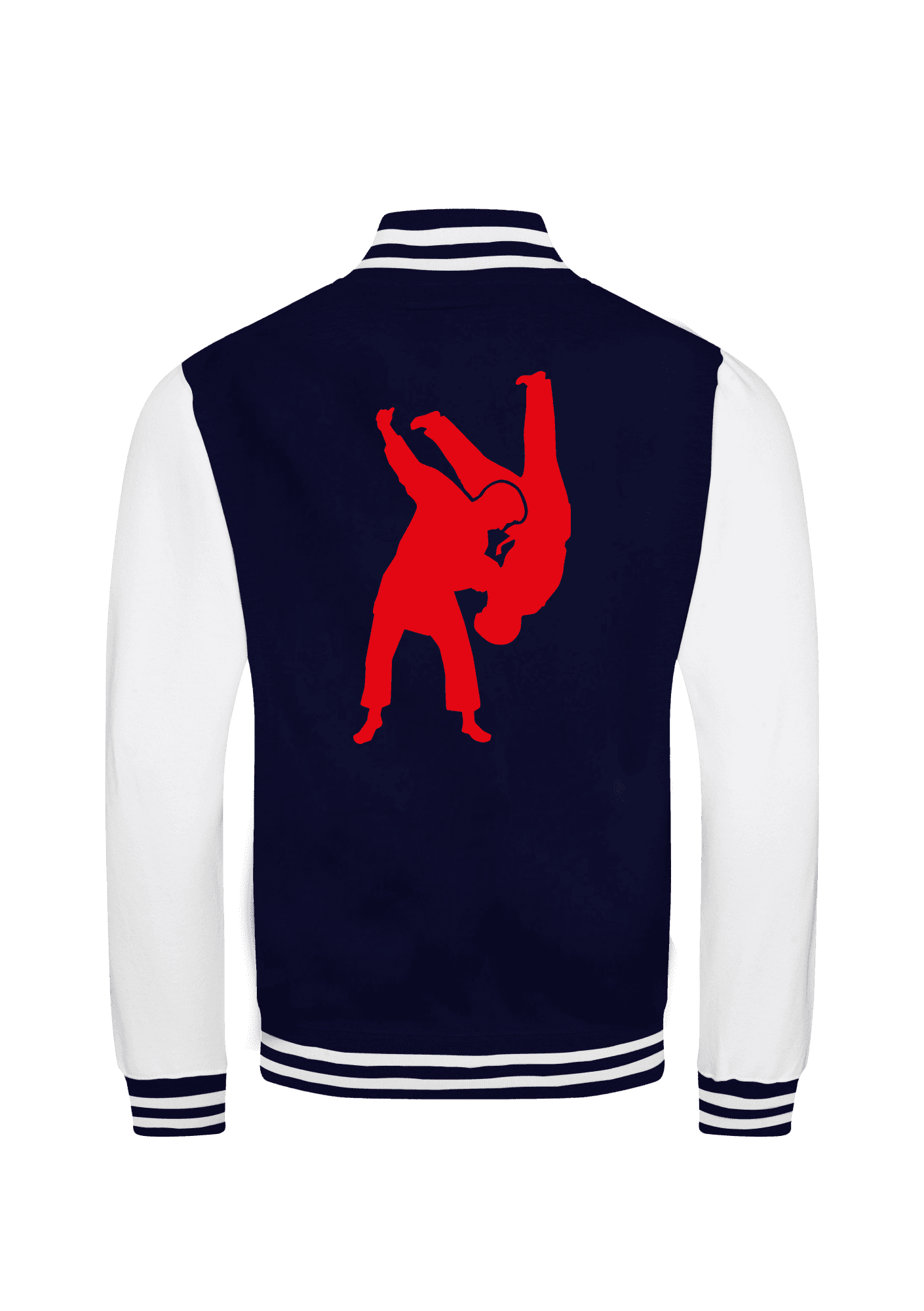 Veste teddy brodée french marine 015 ASD Judo Brignoles - ASD15_-TEDDYMARINEDOS